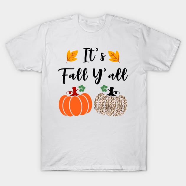 It's Fall Y'all Cute Gnomes Pumpkin Spice Season T-Shirt by Zakzouk-store